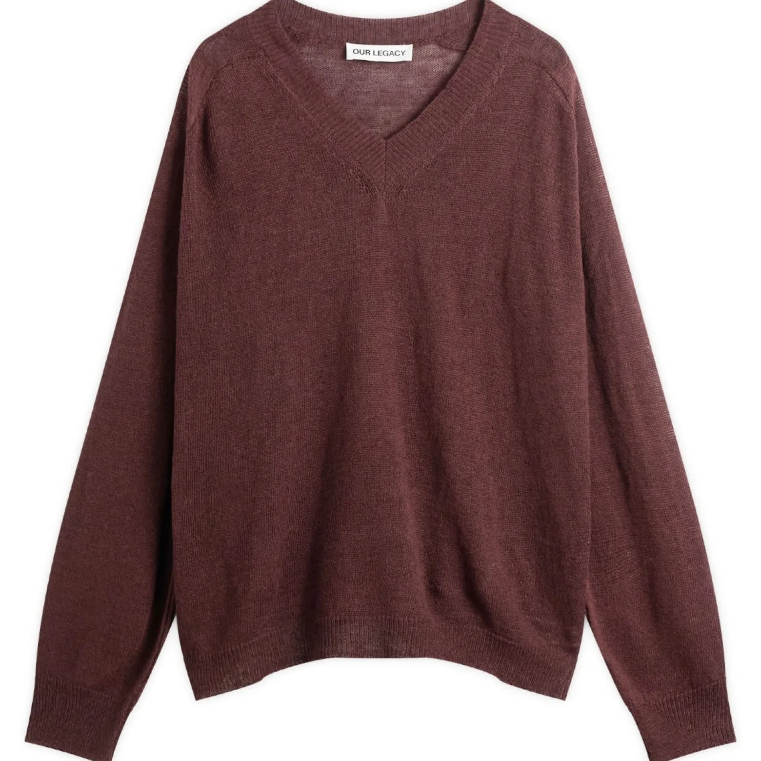 Our Legacy Linen Rue V-Neck Jumper