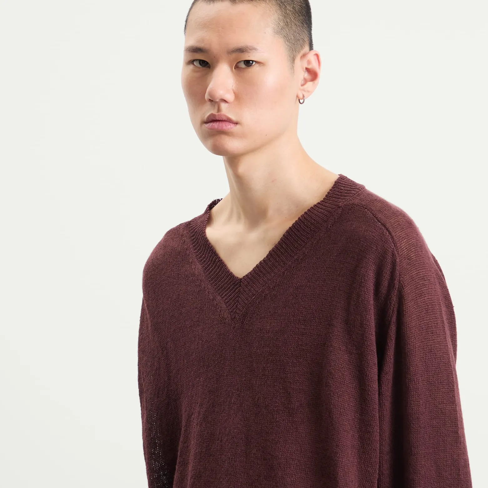 Our Legacy Linen Rue V-Neck Jumper