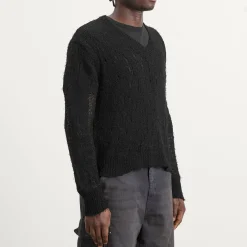 Our Legacy Linen Slow V-Neck Jumper