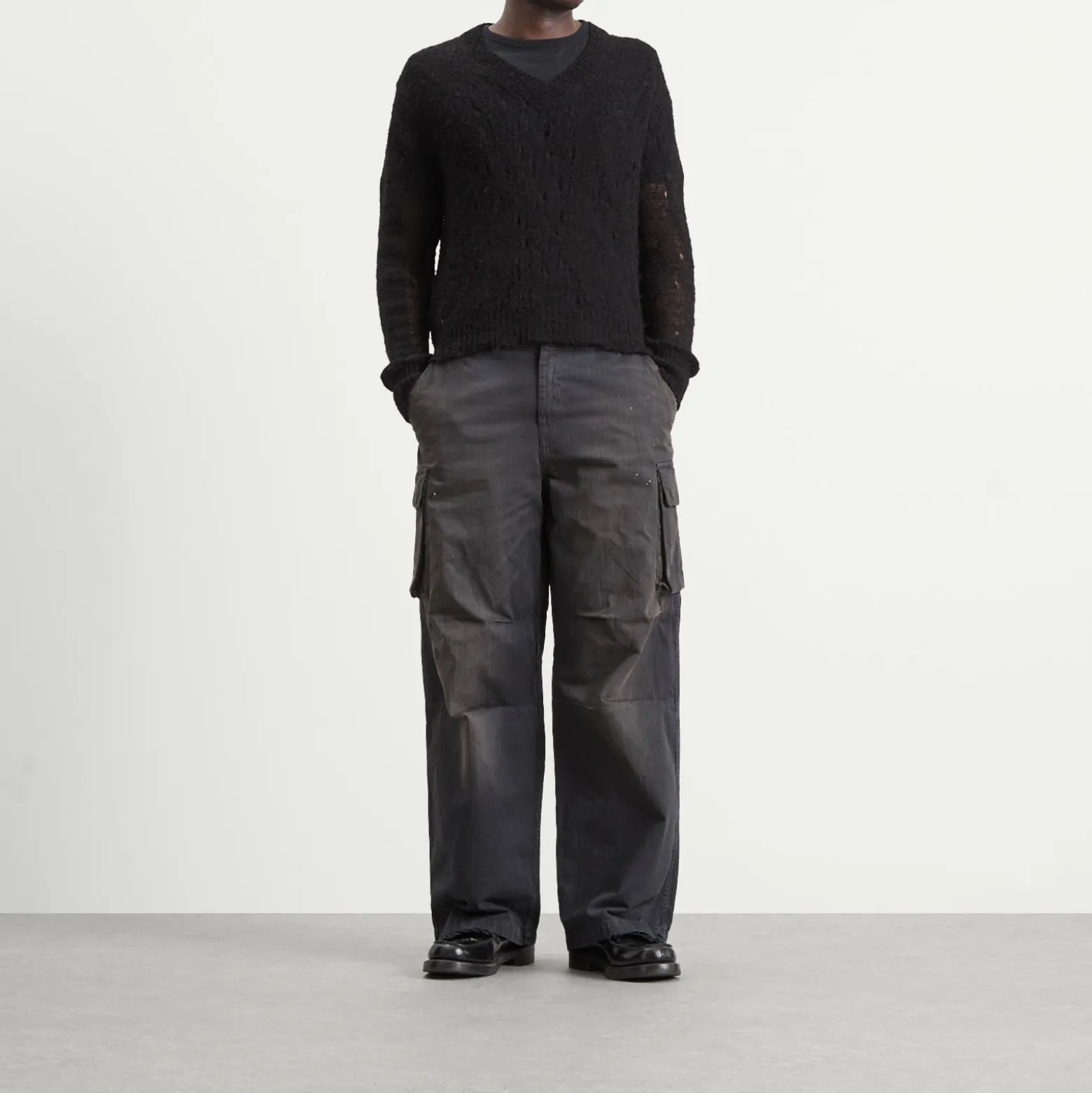 Our Legacy Linen Slow V-Neck Jumper