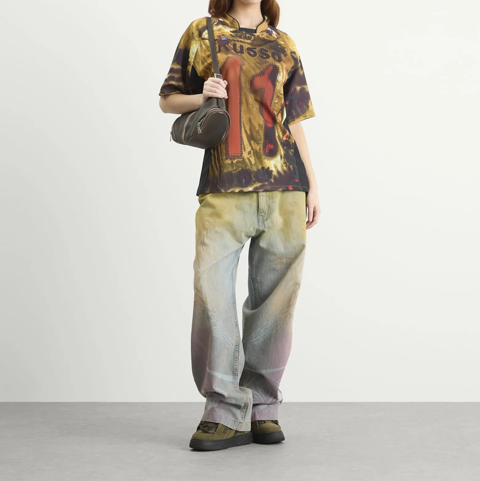 Paolina Russo Denim Baggy Trousers