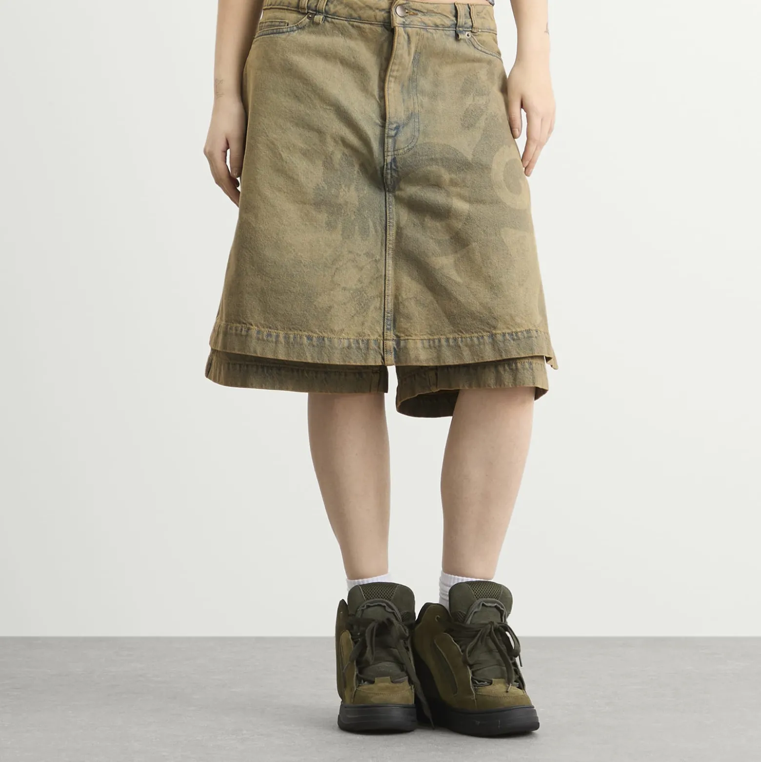 Paolina Russo Denim Skort