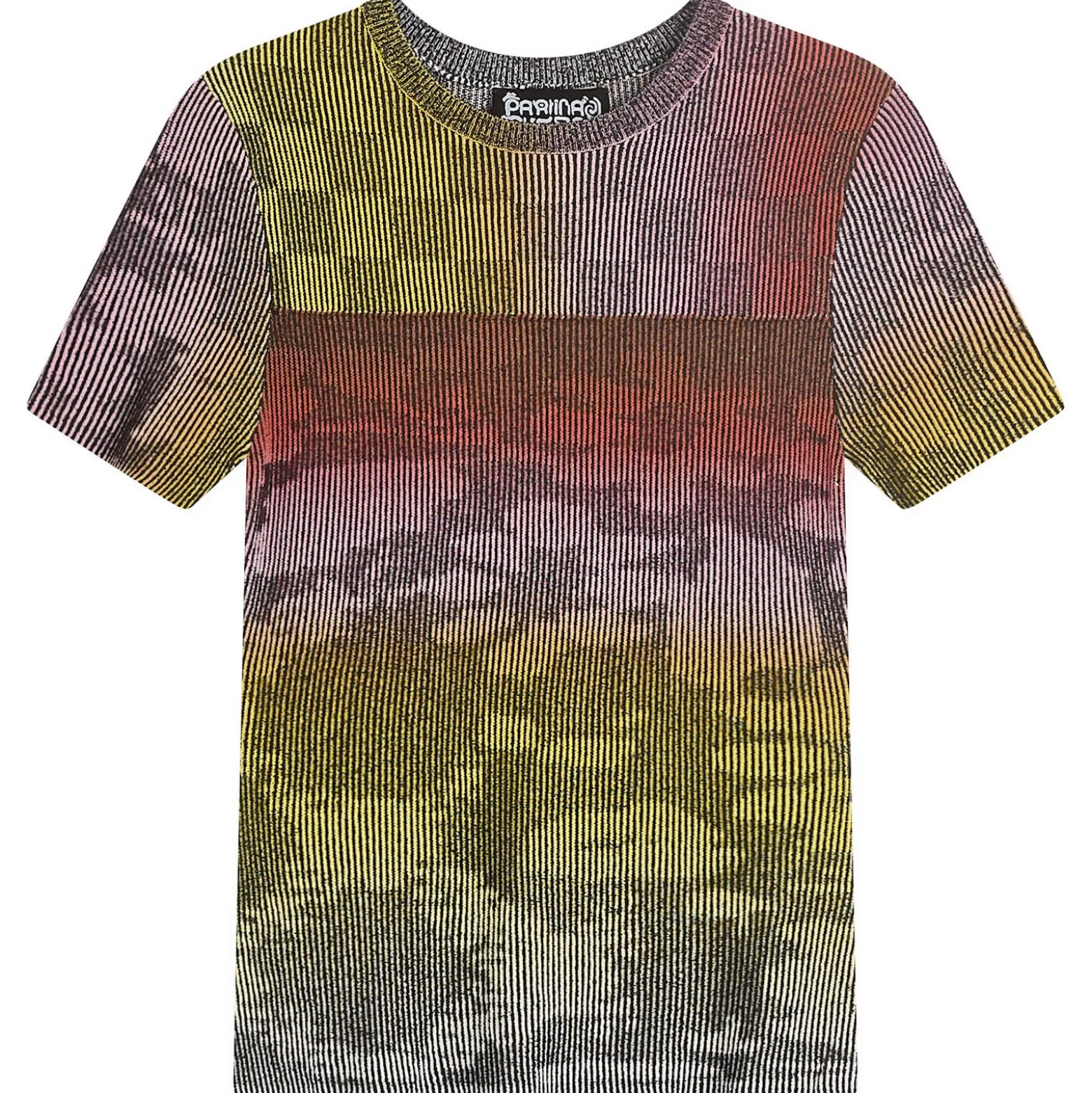 Paolina Russo Illusion Knit Cap Sleeve T-Shirt