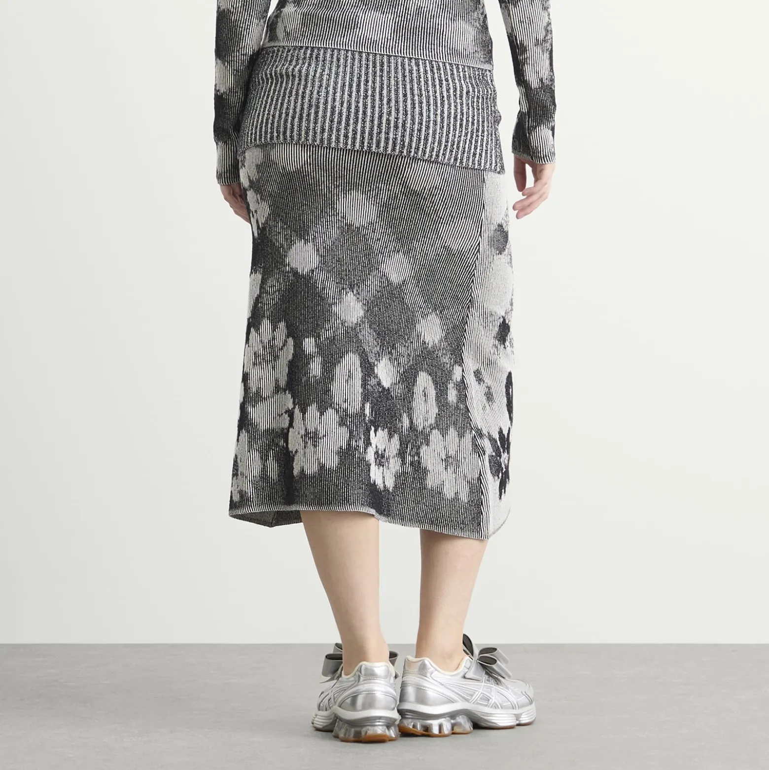 Paolina Russo Illusion Knit Maxi Skirt