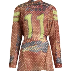 Paolina Russo Long Sleeve Short Dress