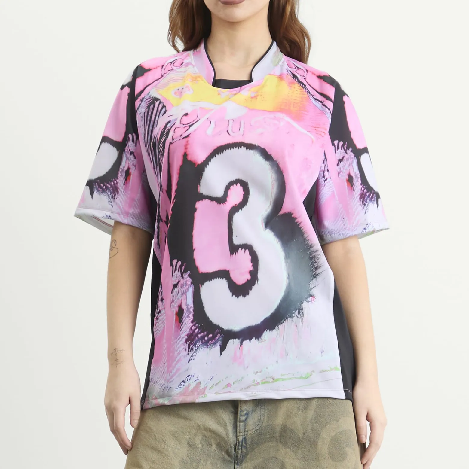 Paolina Russo Sport Loose Fit Short Sleeve Top