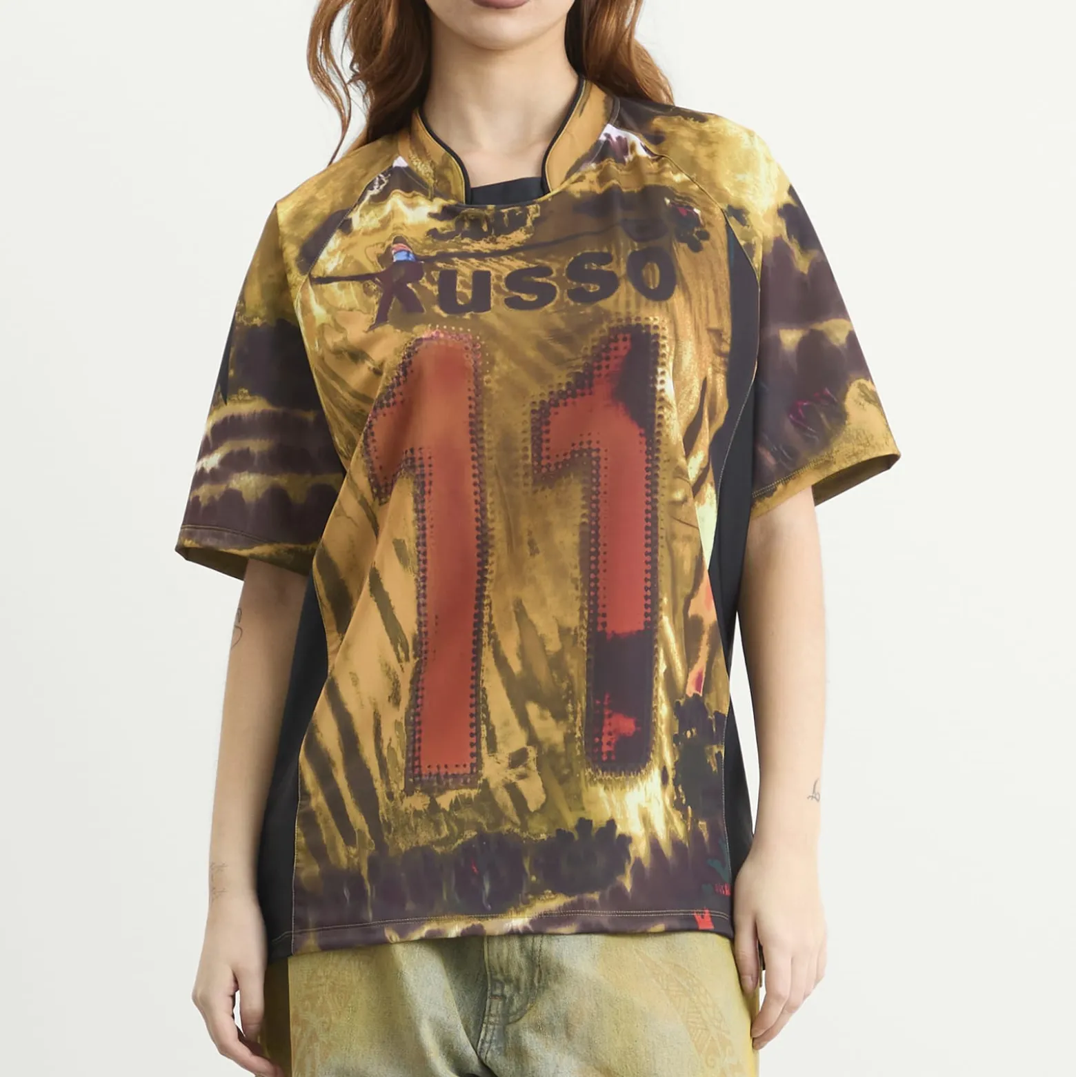 Paolina Russo Sport Loose Fit Short Sleeve Top