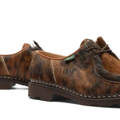 Paraboot Michael Cow Hair Leather Lace Up Derby Shoe