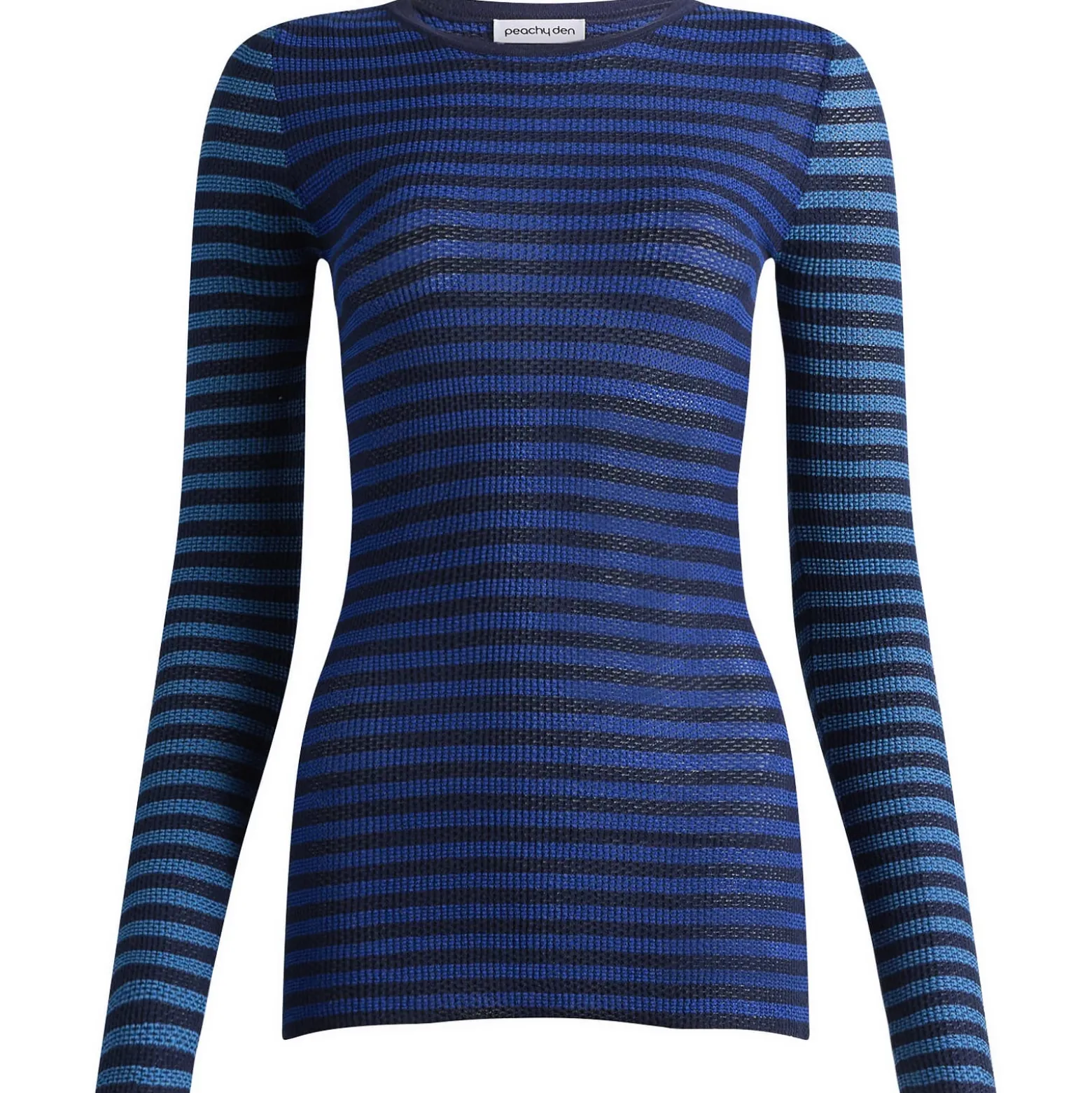 Peachy Den Elise Stripe Long Sleeve Top