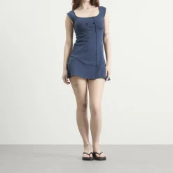 Peachy Den Joni Button Dress