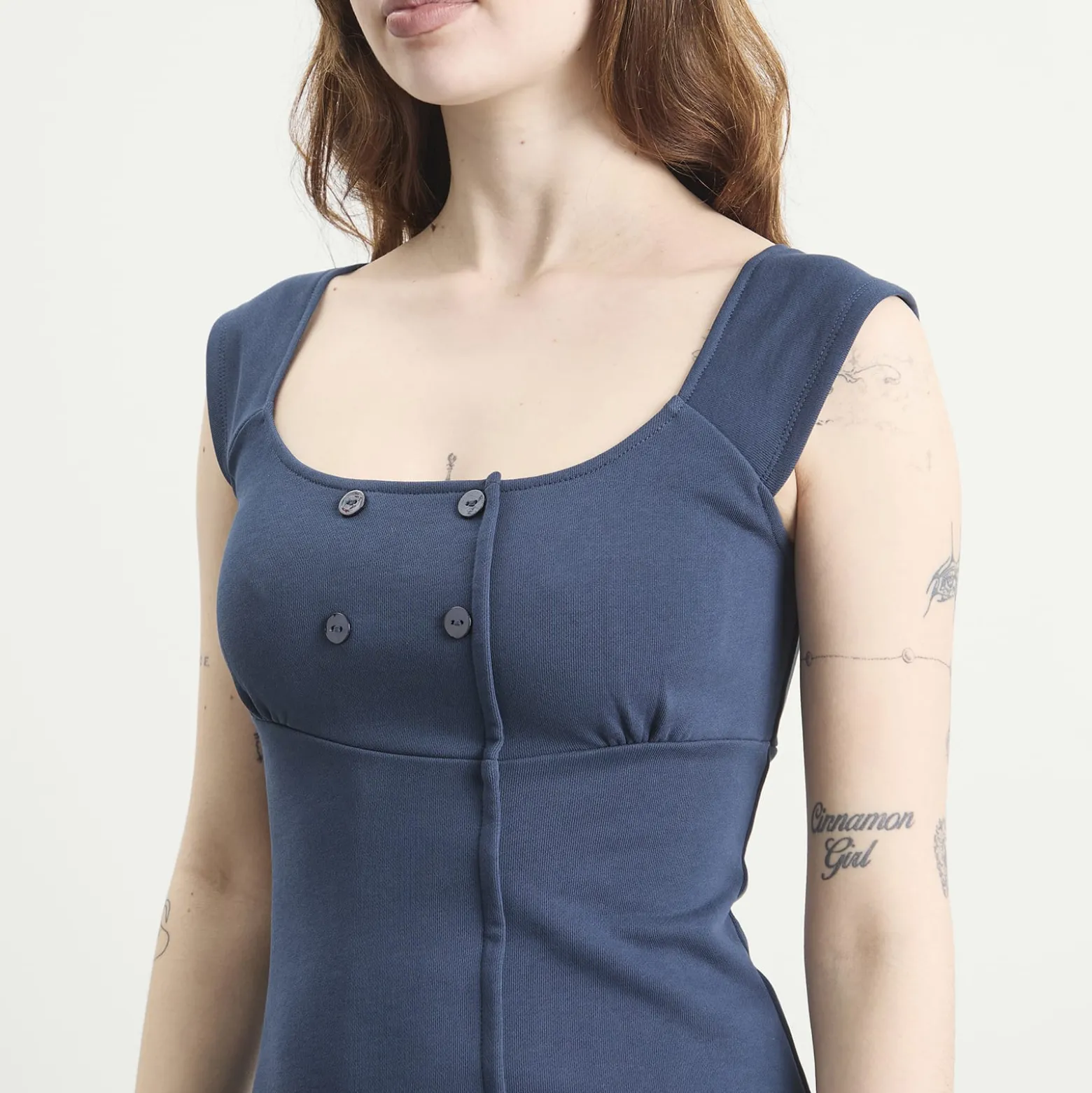 Peachy Den Joni Button Dress