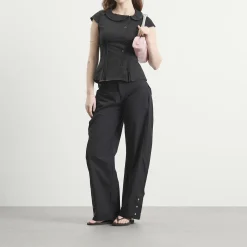 Peachy Den Missy Asymmetric Blouse