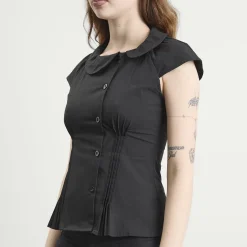 Peachy Den Missy Asymmetric Blouse