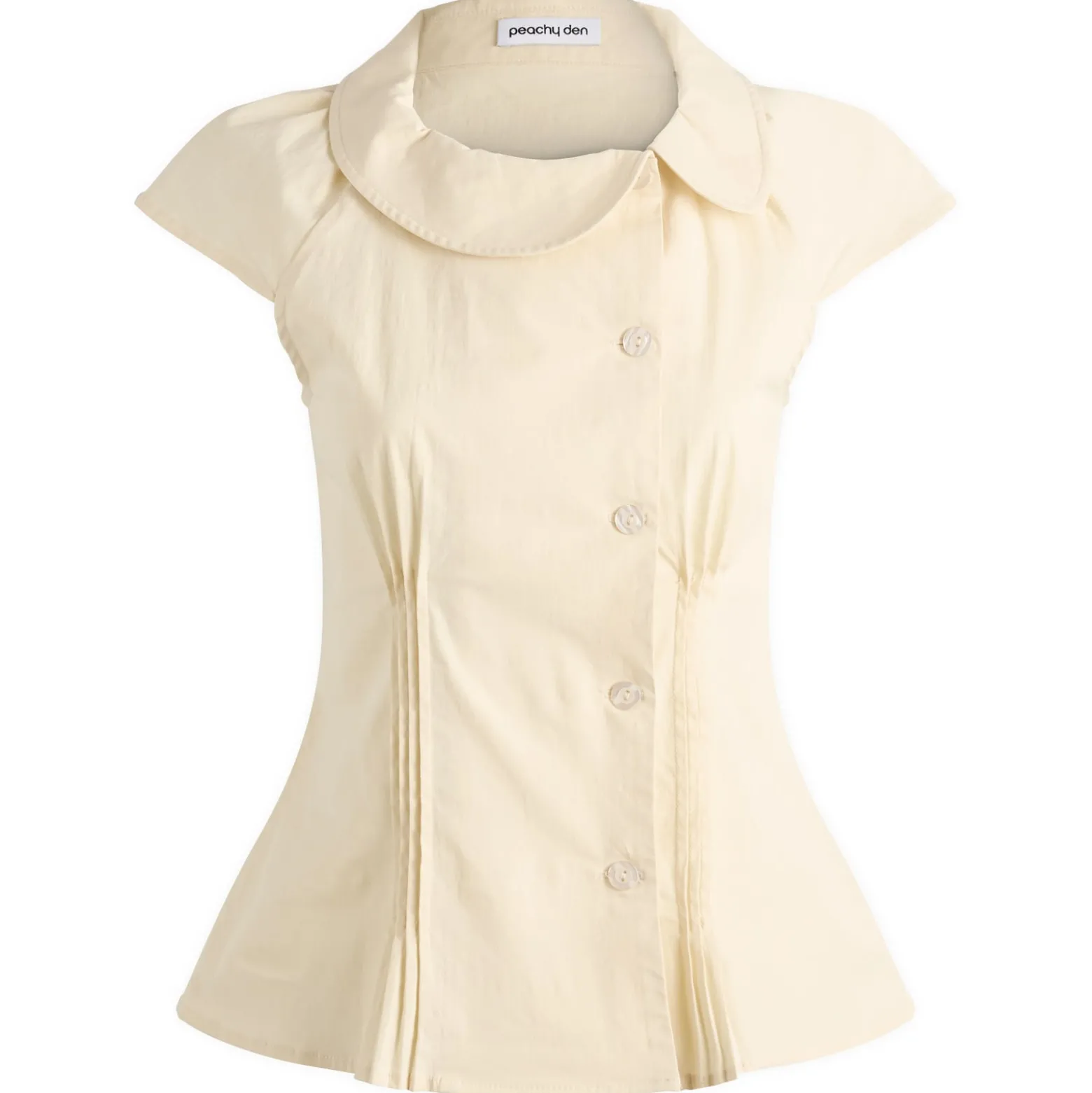 Peachy Den Missy Asymmetric Stretch Blouse Presented by END.