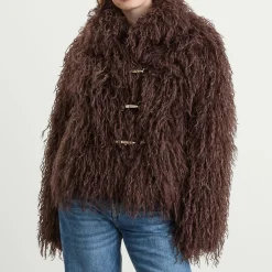 Peachy Den Patti Faux Fur Coat