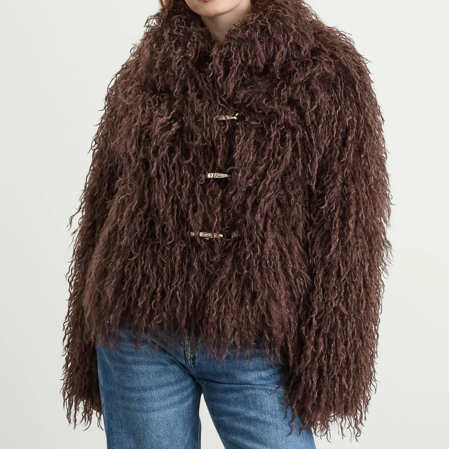 Peachy Den Patti Faux Fur Coat