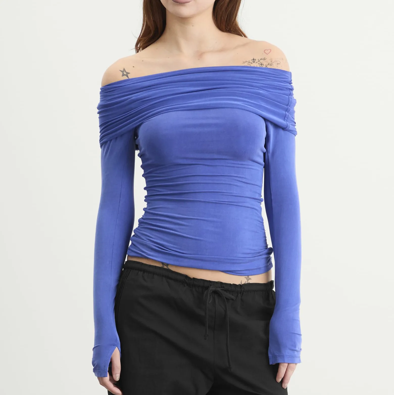 Peachy Den The Kylie Cold Shoulder Top