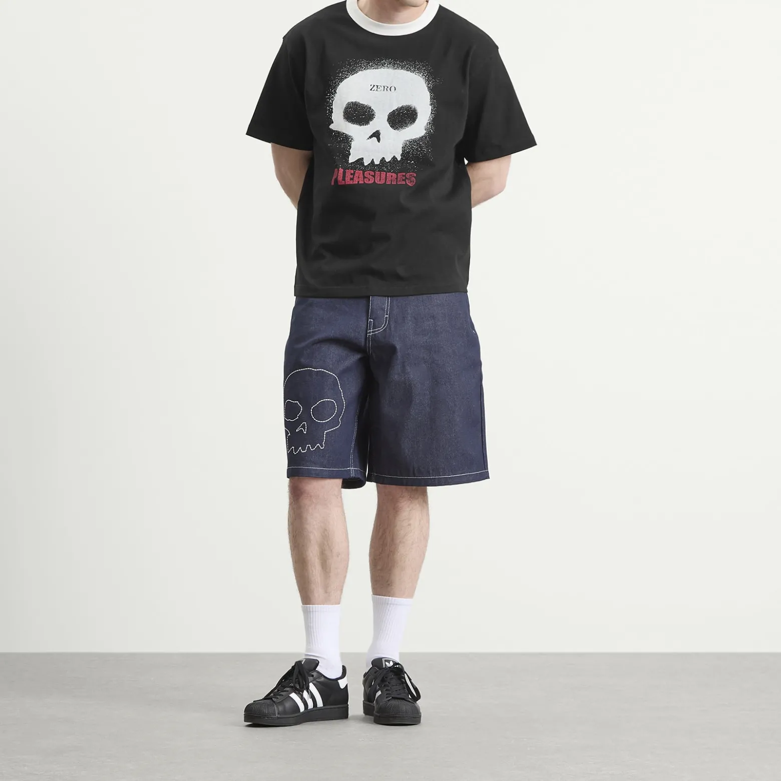 Pleasures x Zero Single Skull Heavyweight T-Shirt