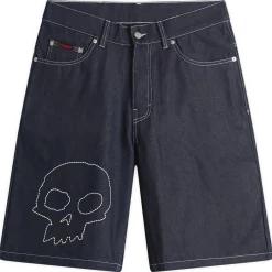 Pleasures x Zero Skull Denim Shorts