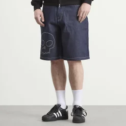 Pleasures x Zero Skull Denim Shorts