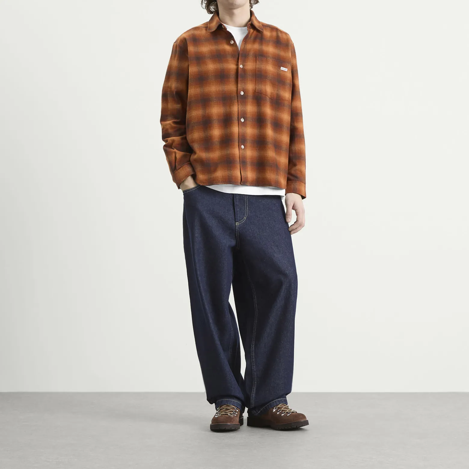 Polar Skate Co. Shadow Check Mitchell Shirt