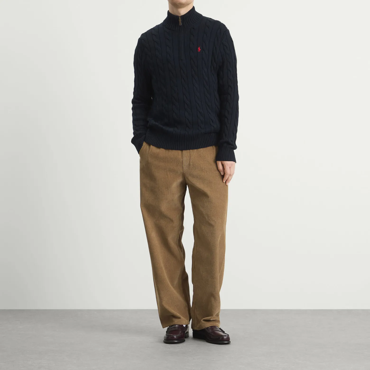 Polo Ralph Lauren Cable Knit Half Zip Jumper