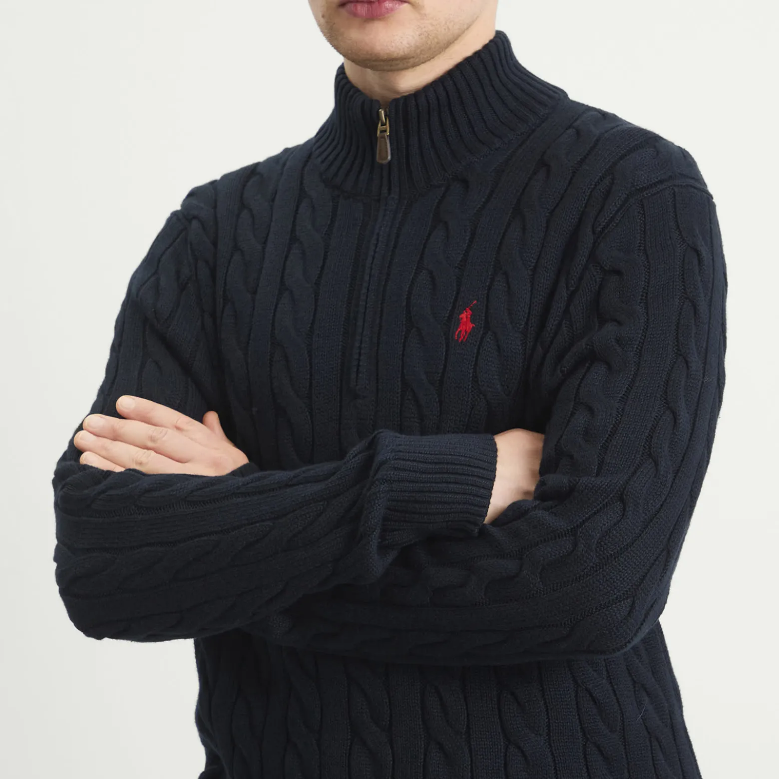 Polo Ralph Lauren Cable Knit Half Zip Jumper