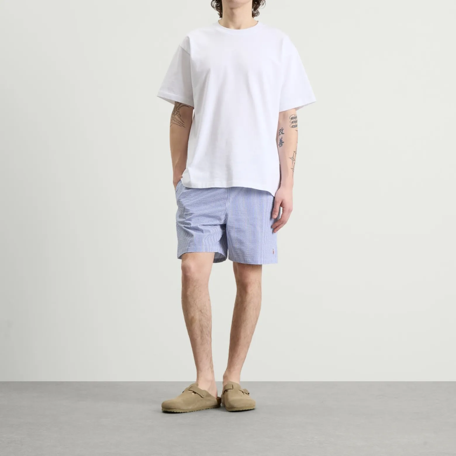 Polo Ralph Lauren Seersucker Stripe Traveler Swim Shorts