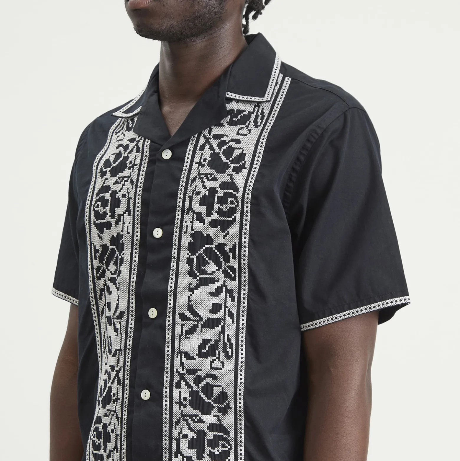 Portuguese Flannel Cross Stitch Vacation Shirt
