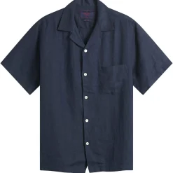 Portuguese Flannel Linen Camp Collar Vacation Shirt