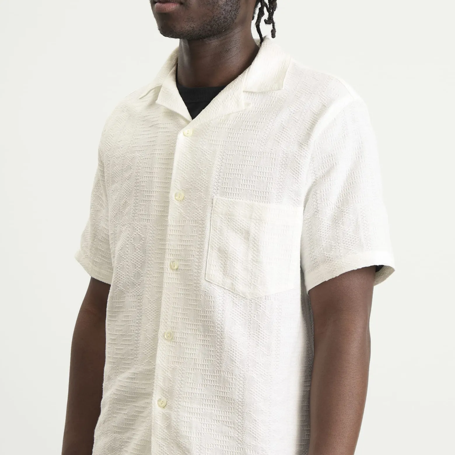 Portuguese Flannel Reeve Jacquard vacation Shirt