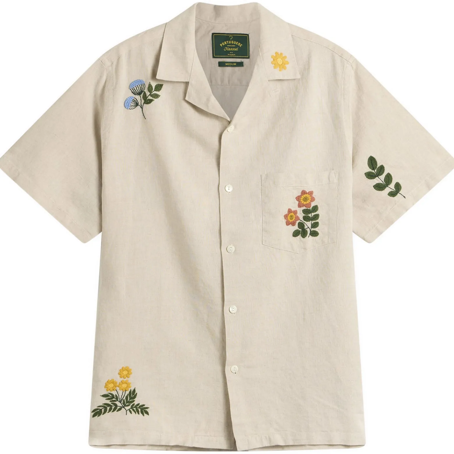 Portuguese Flannel Spring Embroidery Vacation Shirt
