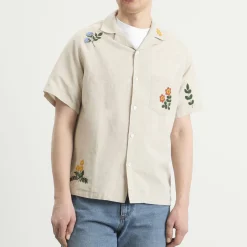 Portuguese Flannel Spring Embroidery Vacation Shirt