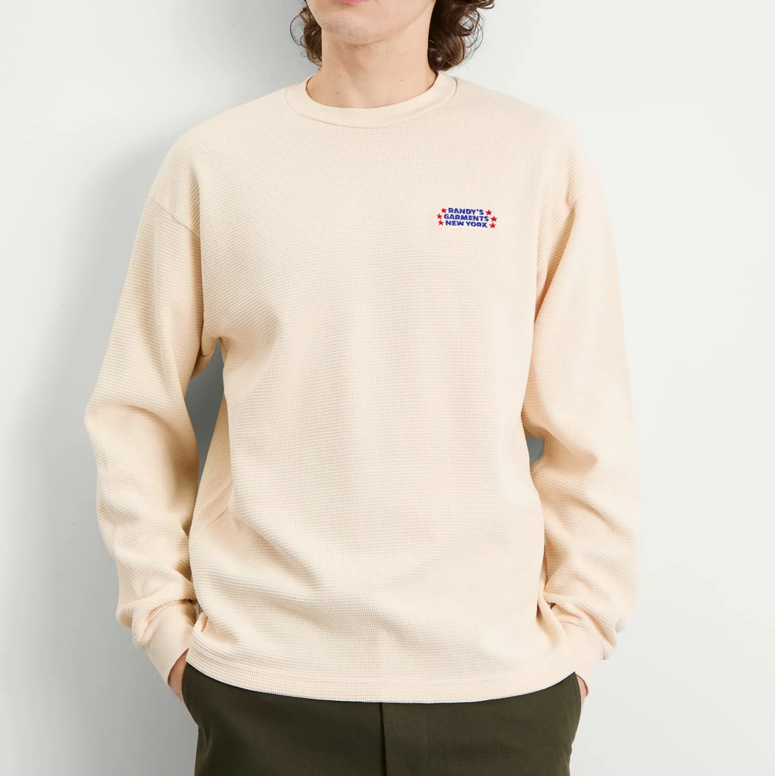 Randy’sGarments Heavyweight Thermal Crew Neck Sweatshirt