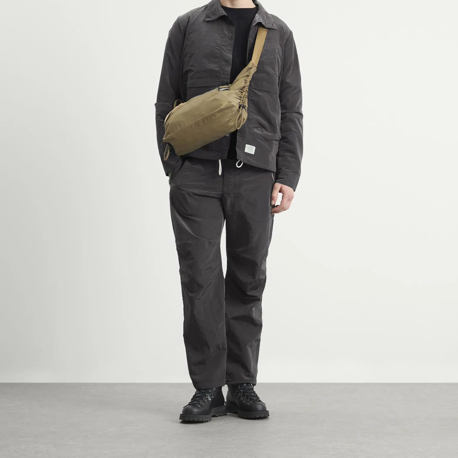 Ranra Wilder Shiny Nylon Cargo Pants