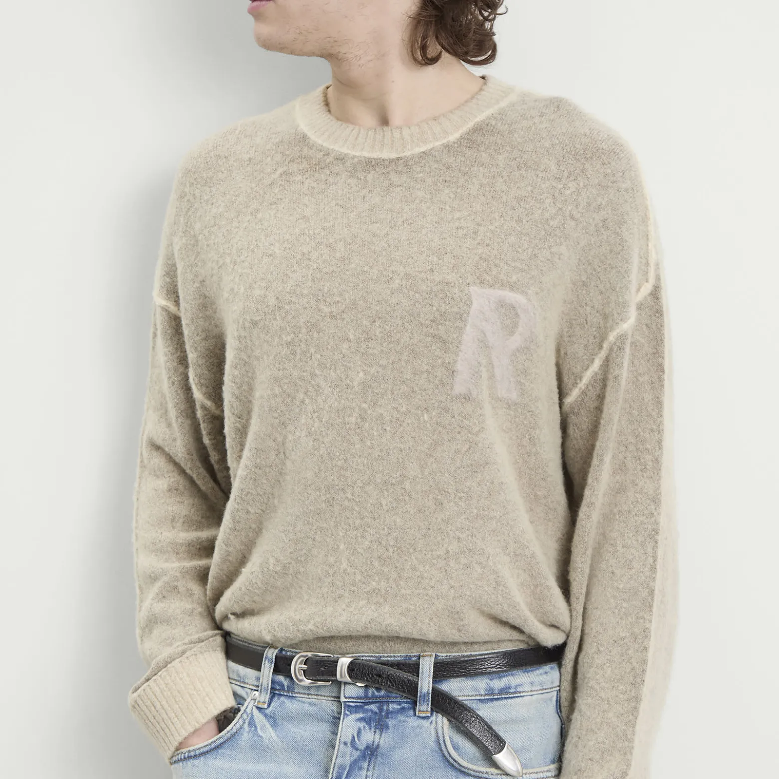 Represent Lightweight Alpaca Knit Jumper