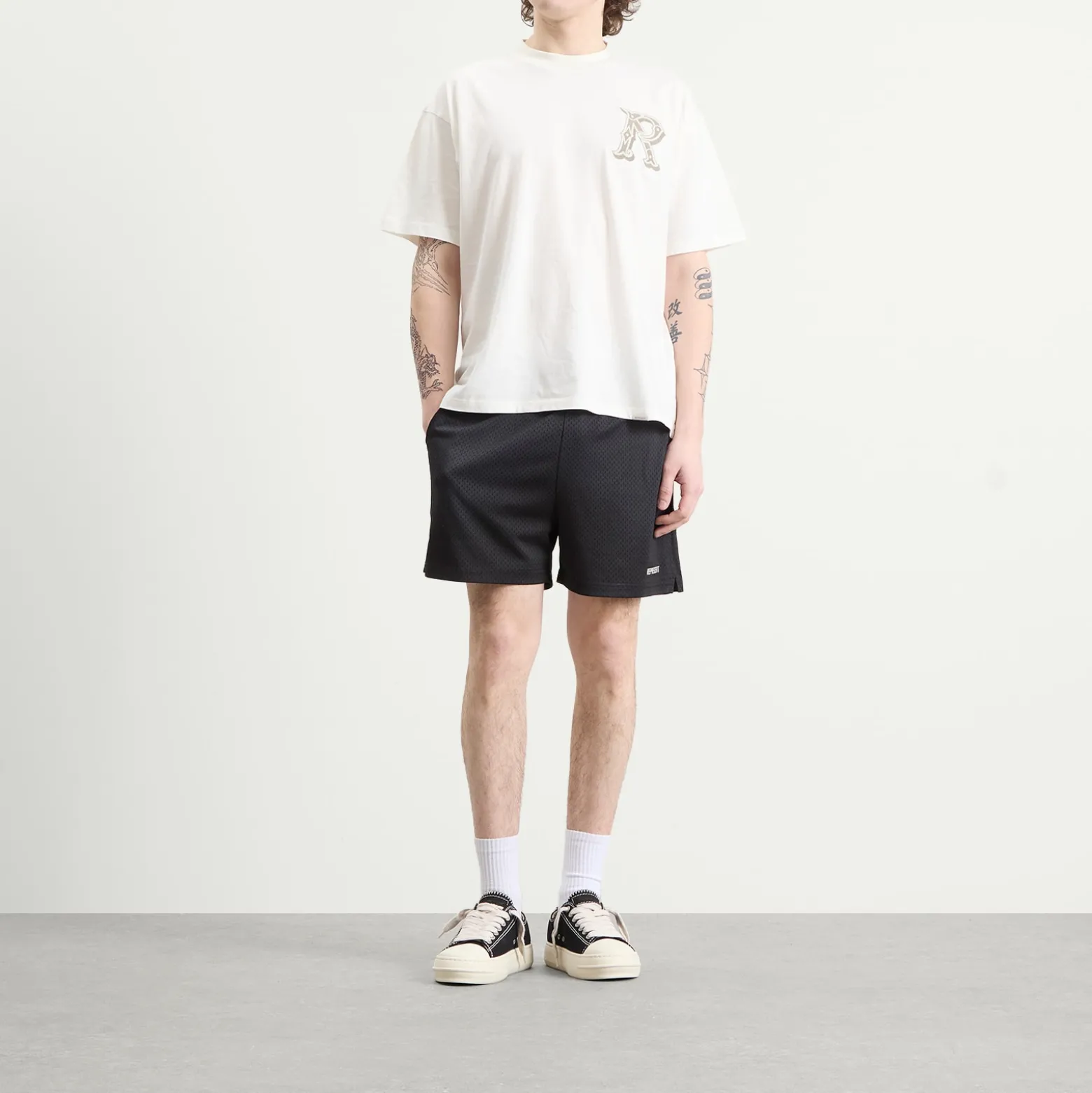 Represent Washed Mesh Shorts
