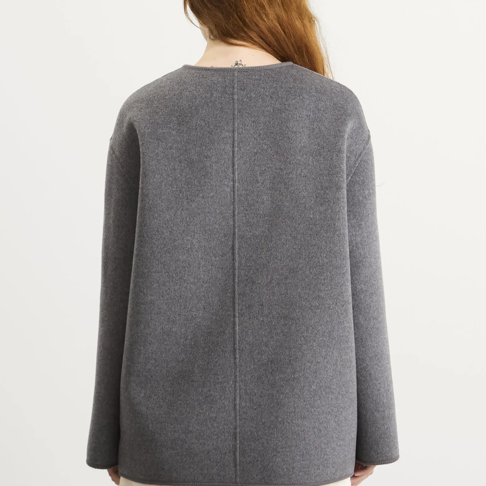 Róhe Mandarin Closure Double-Faced Jacket