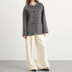 Róhe Mandarin Closure Double-Faced Jacket