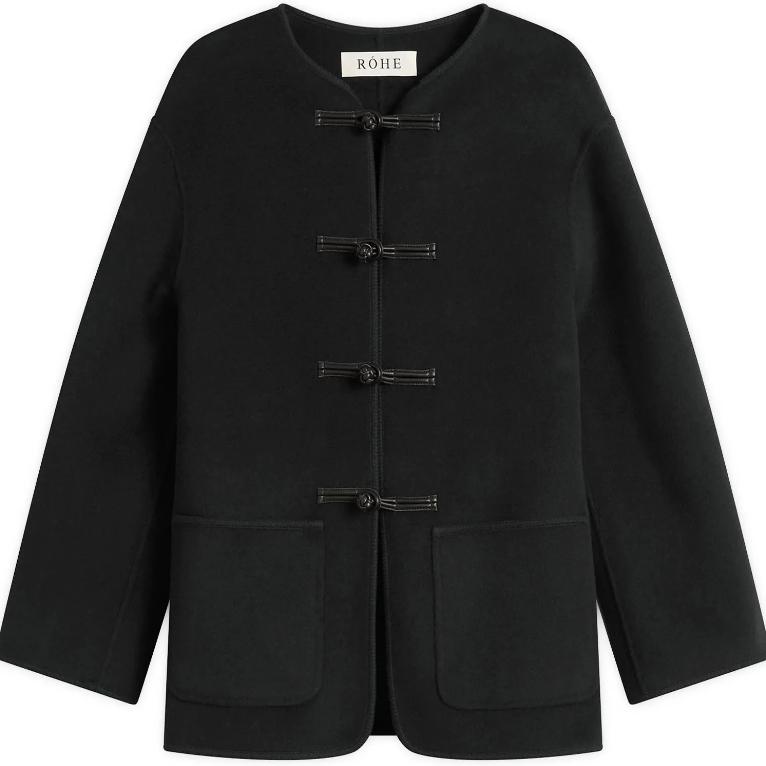Róhe Mandarin Double-Faced Wool Jacket