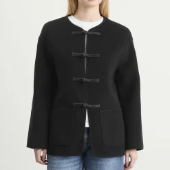 Róhe Mandarin Double-Faced Wool Jacket