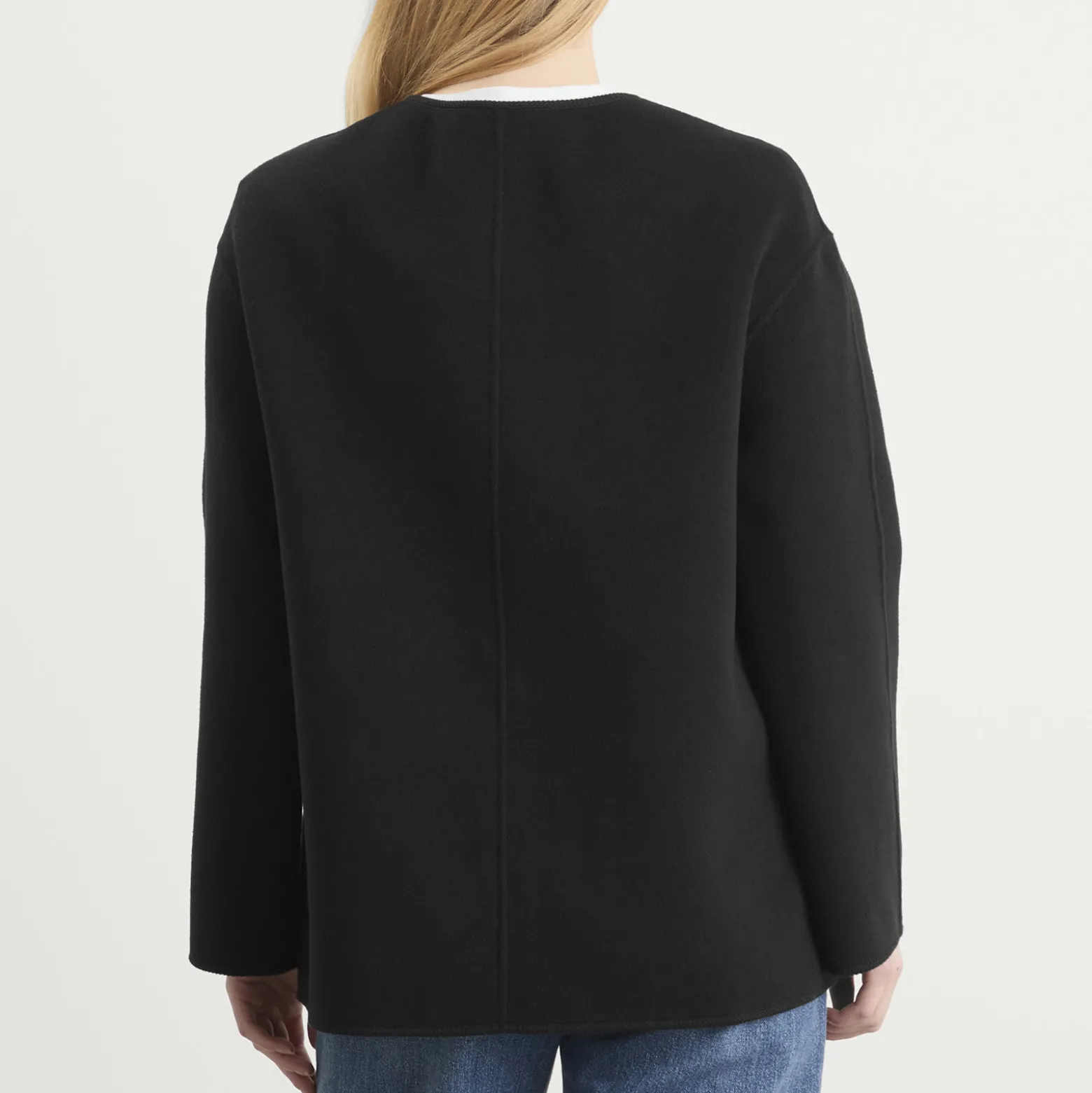 Róhe Mandarin Double-Faced Wool Jacket