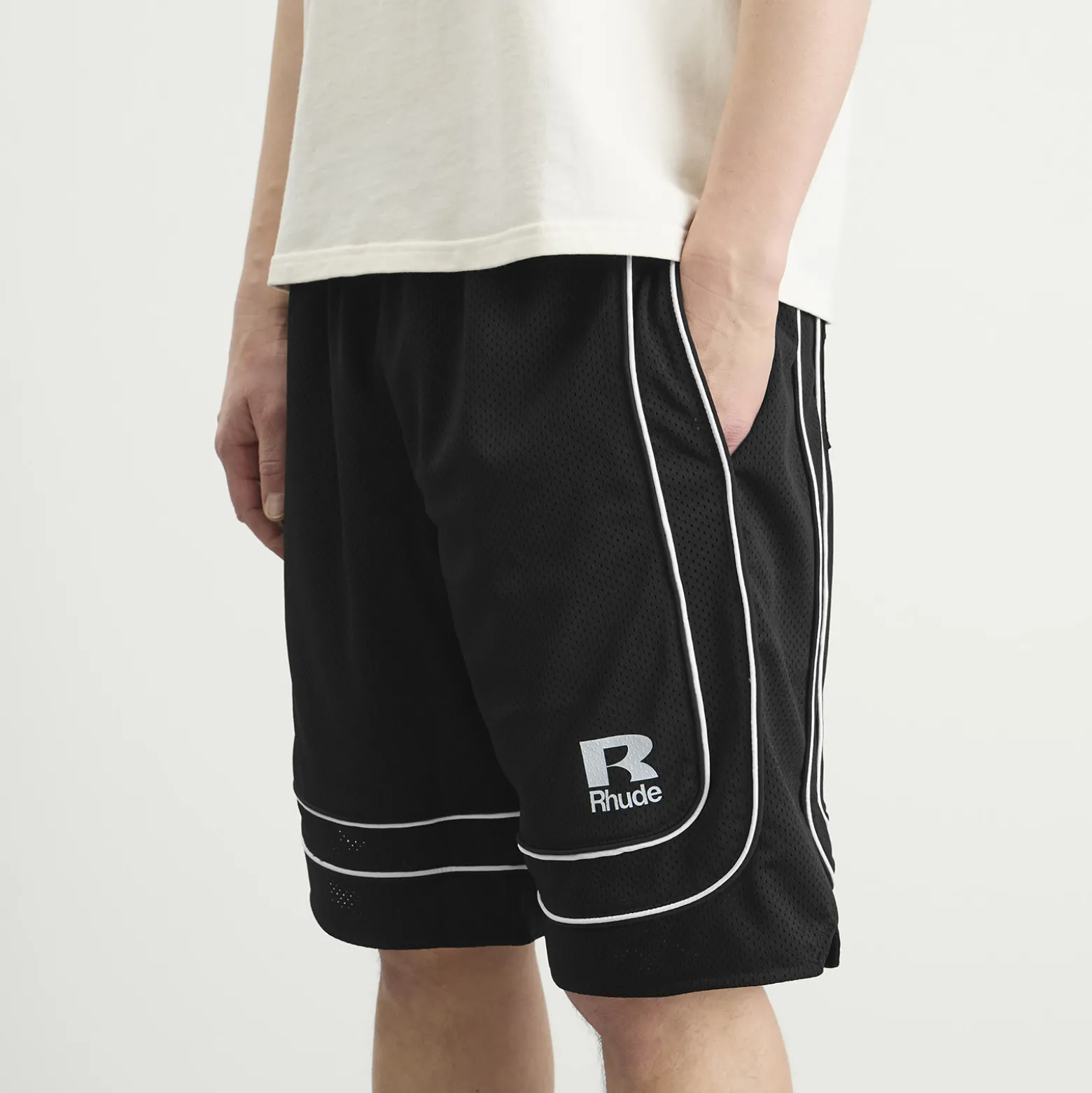 Rhude Baggy Mesh Basketball Shorts