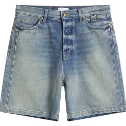 Rhude Boxy Traxedo Denim Shorts