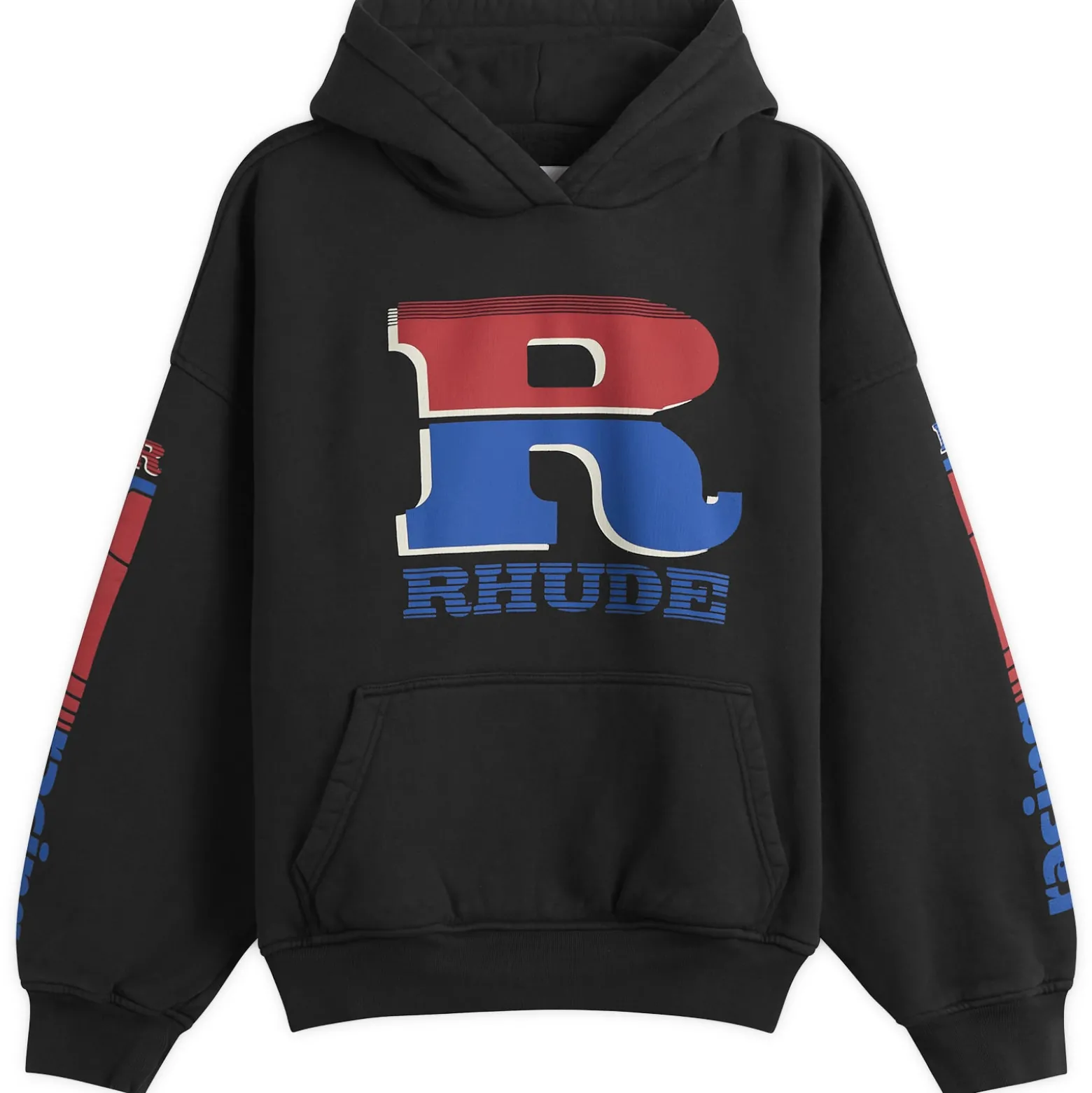 Rhude Split Petrol Logo Hoodie