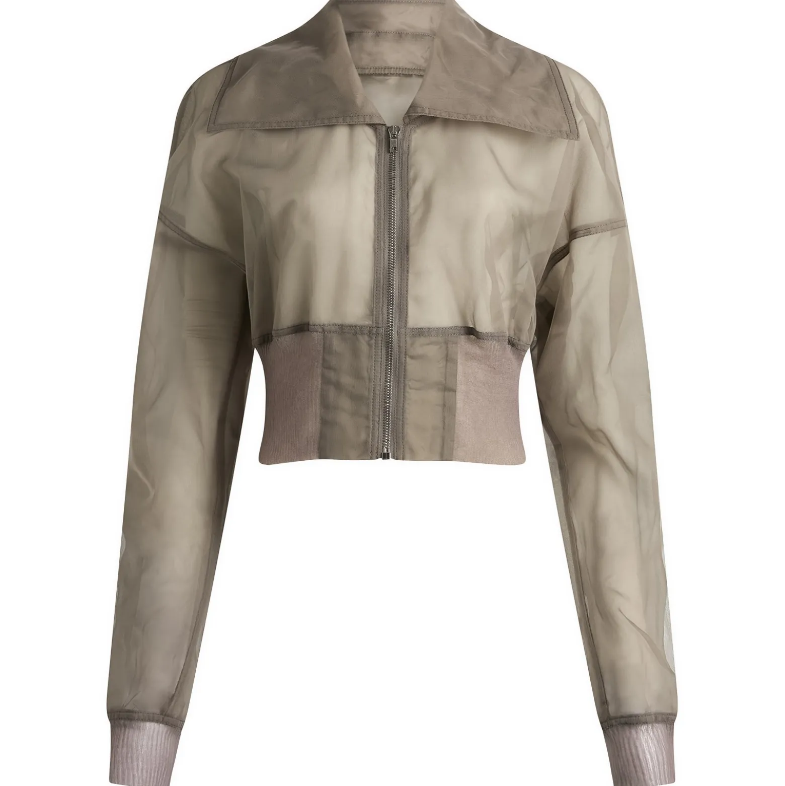Rick Owens Dracucollar Cropped Bomber Jacket