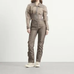 Rick Owens Dracucollar Cropped Bomber Jacket