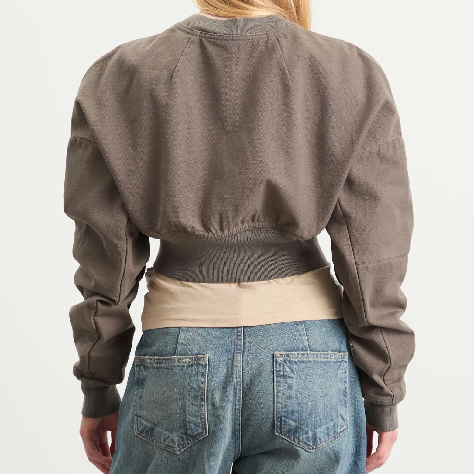 Rick Owens DRKSHDW Cropped Flight Jacket
