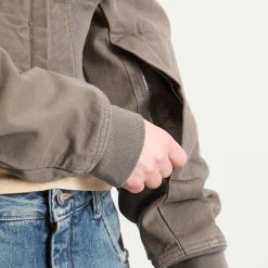 Rick Owens DRKSHDW Cropped Flight Jacket