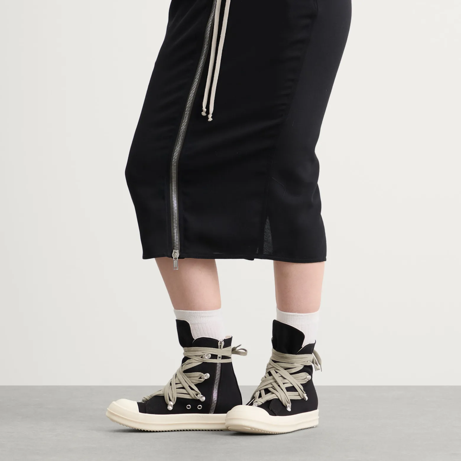 Rick Owens DRKSHDW Denim Megalace Sneakers